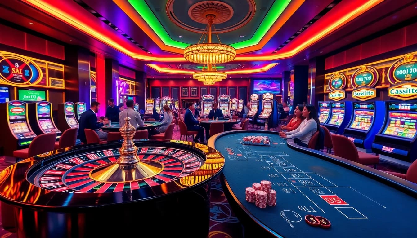 Excited players engaging in high-stakes bets at QH88 casino tables, showcasing vibrant gaming action.