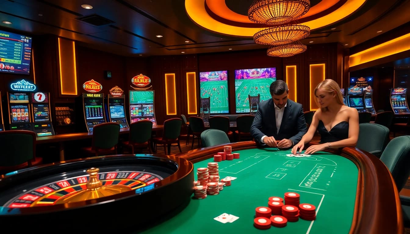 Players strategizing with vibrant poker chips and cards at https://hz88.forum/ for expert casino betting