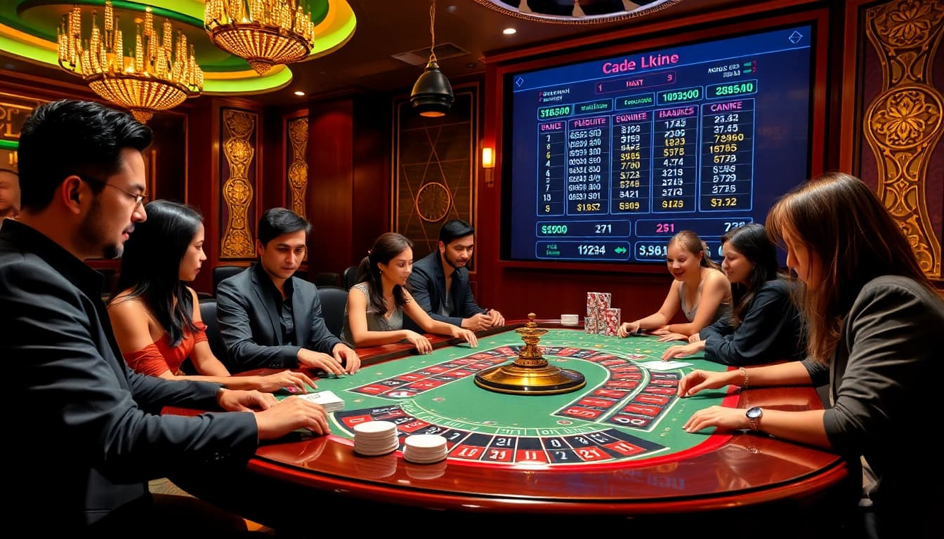 Experience strategic betting with แทงบอลยังไง at an elegant casino roulette table.