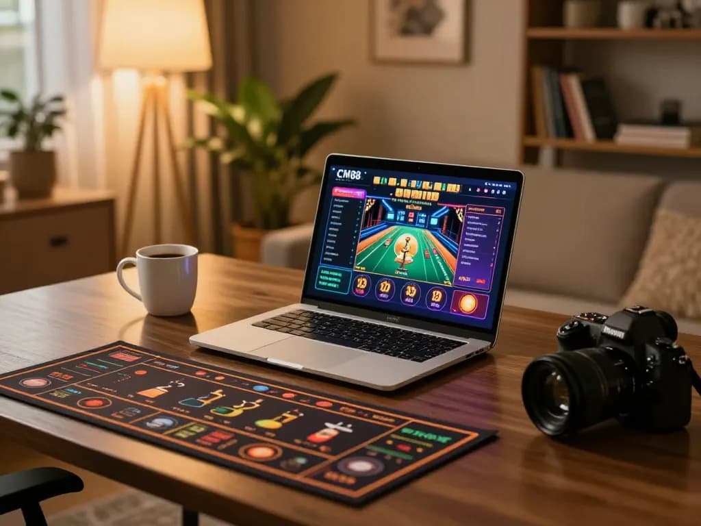 cm88 online gaming experience with engaging setup, showing vibrant game interface and strategic guides.