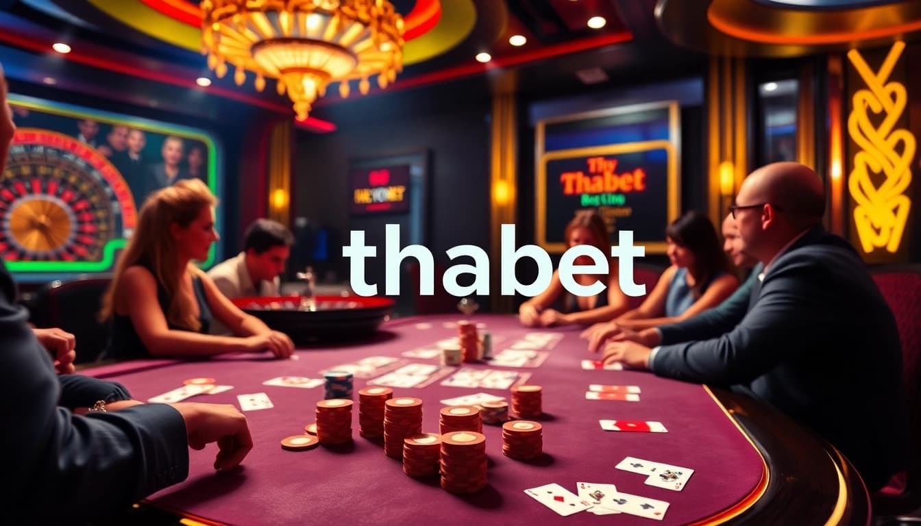 Experience high-stakes poker action and the excitement of link thabet in a luxurious casino setting.