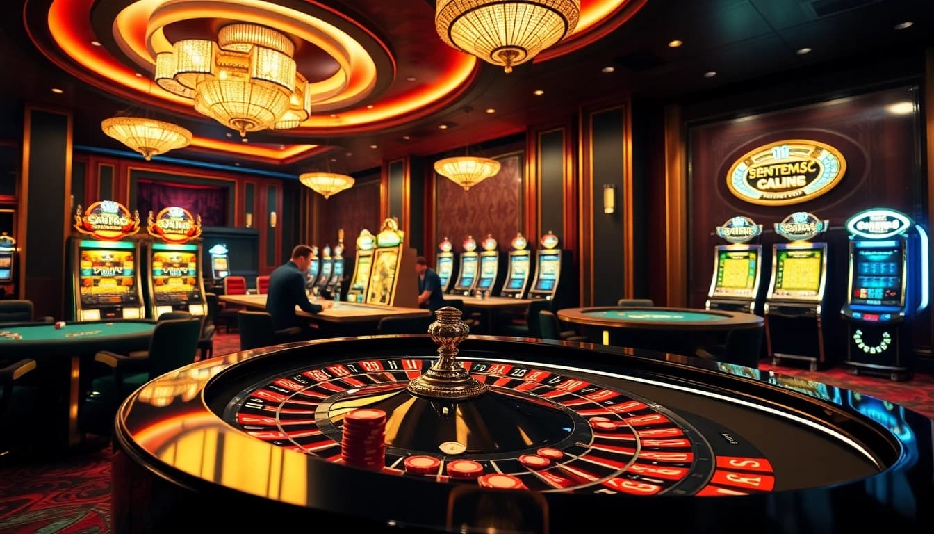 SODO66 players strategizing at a dynamic poker table in an upscale casino atmosphere.