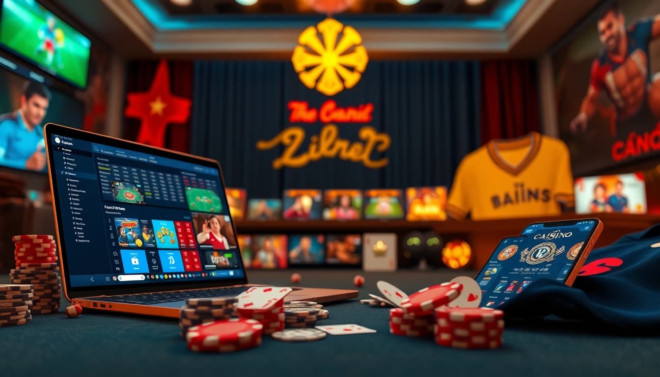 Online gambling interface of a Nhà Cái Uy Tín showcasing betting options and casino games.