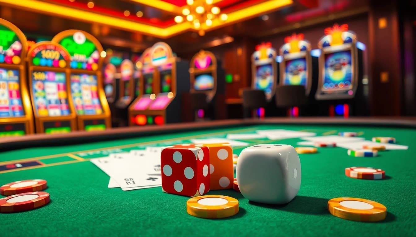 Experience the thrill of online gaming at Nhà Cái GO88 with vibrant casino tables and engaging visuals.