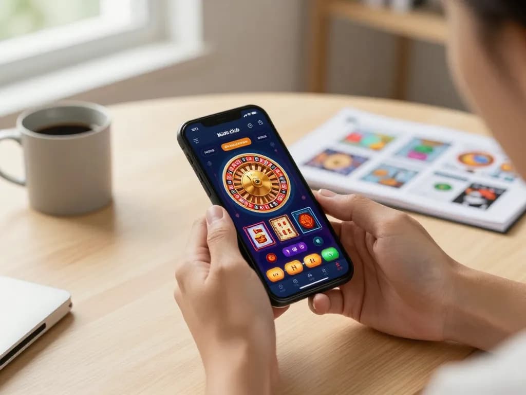 Playing kkwin club games on mobile app, capturing strategy and excitement in a cozy setting.