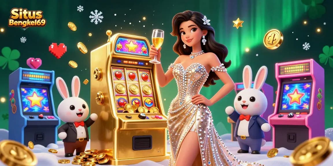 Experience vibrant gameplay at Situs Bengkel69 with a stunning jackpot scene filled with exciting elements.
