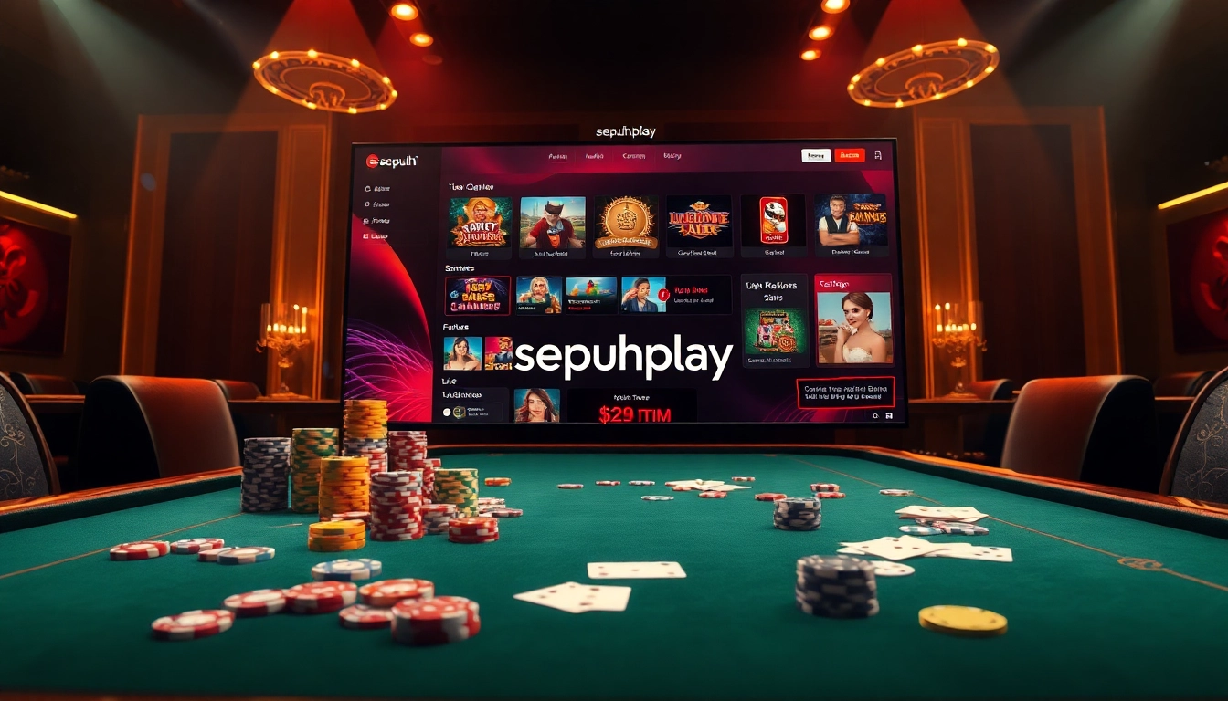 Experience exciting gameplay at the sepuhplay link with vibrant casino visuals and thrilling game displays.