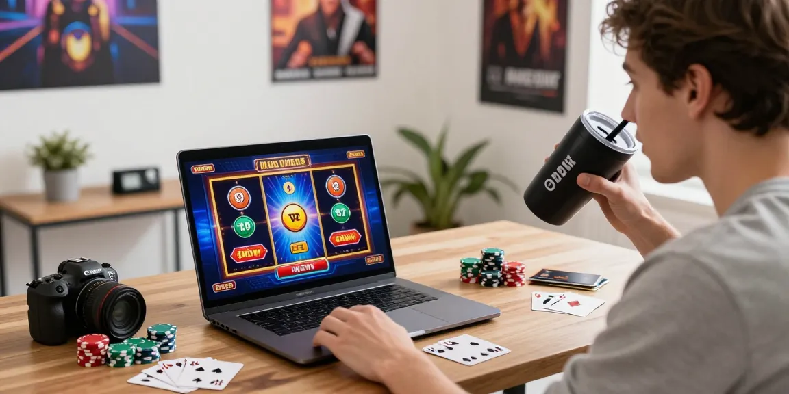 scoarch.org.uk credit card casino reviews highlighting an engaging online gambling session with vibrant video slots and a player enjoying the experience.