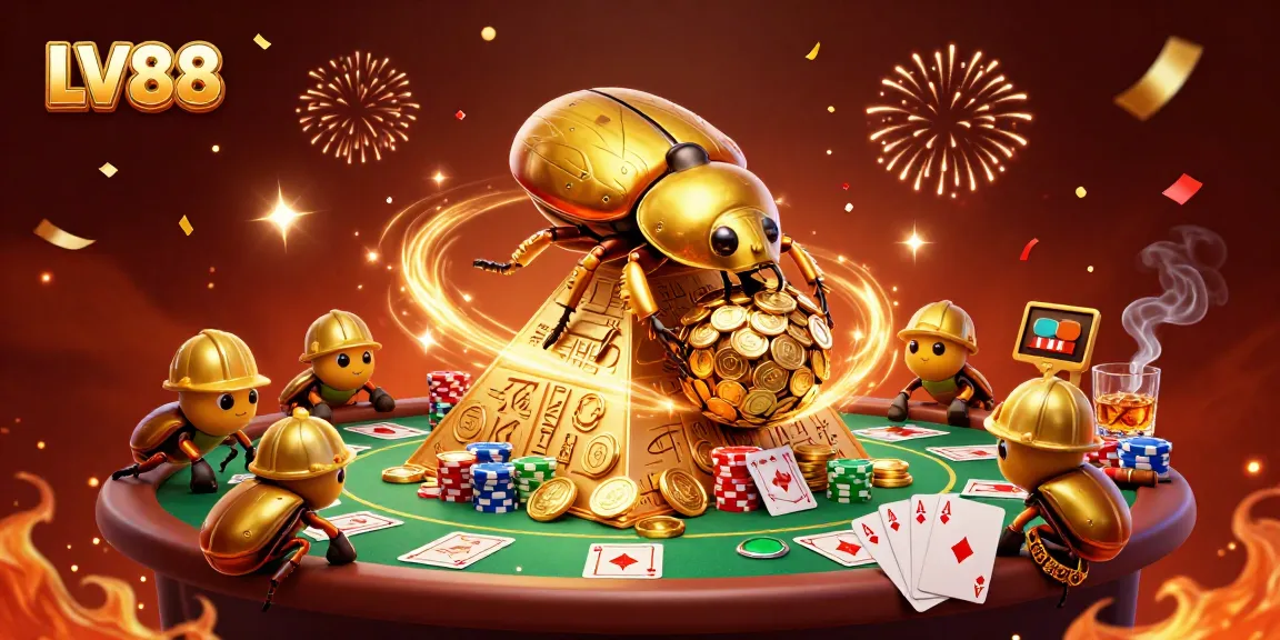 Experience thrilling wins at LV88 with dynamic casino elements and vibrant visuals.