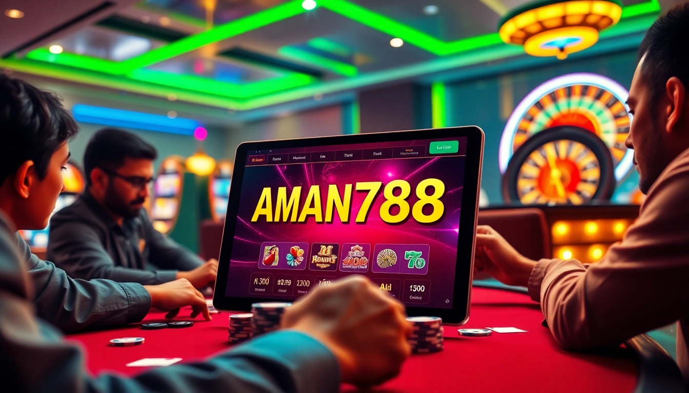 Menikmati permainan slot di kasino online AMAN788 dengan grafis yang cerah dan gameplay yang menarik.