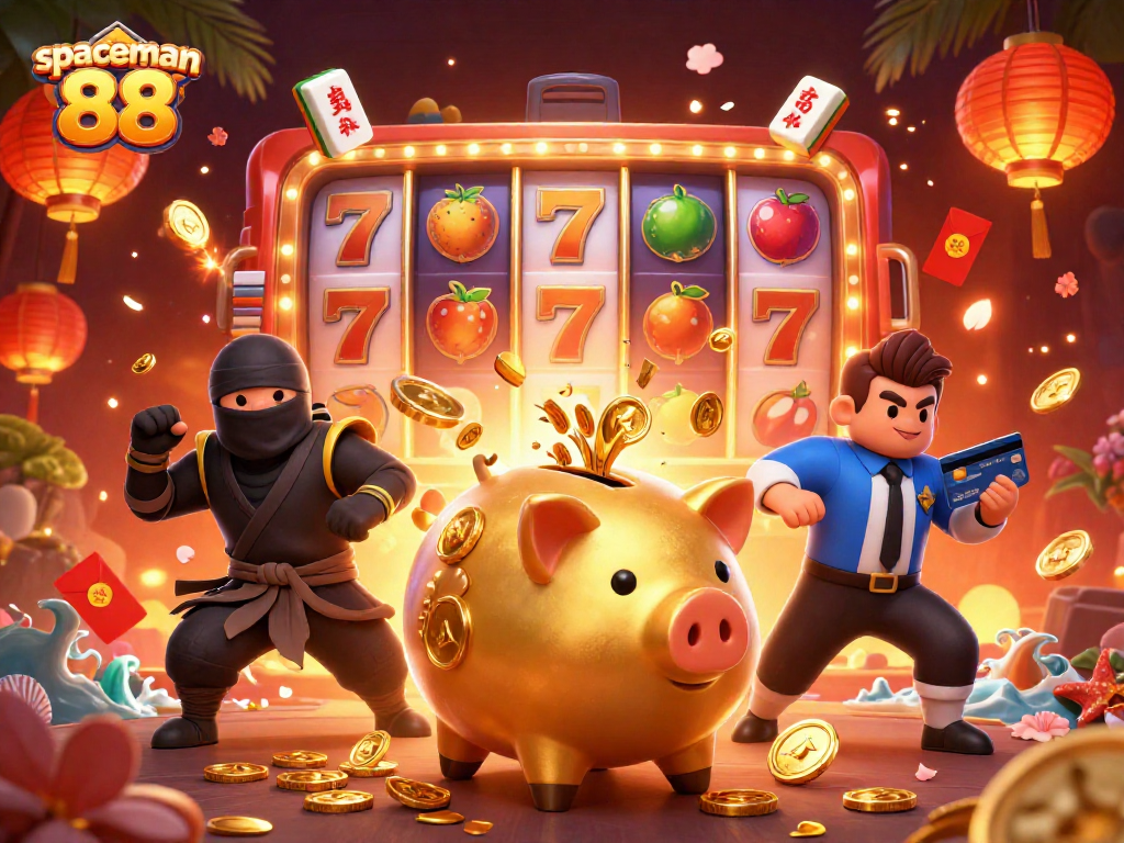 Experience the excitement of spaceman 88 with vibrant slot reels and dynamic character action in 3D.