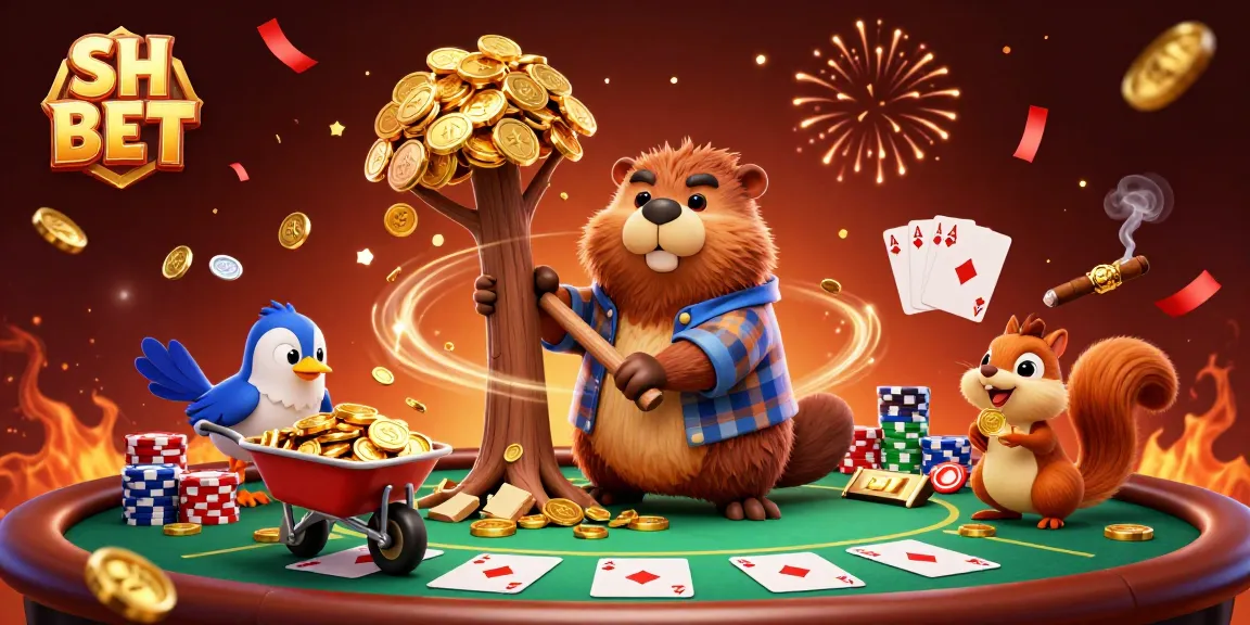Engage with SH BET's thrilling casino experience featuring vibrant characters and dynamic gambling elements.