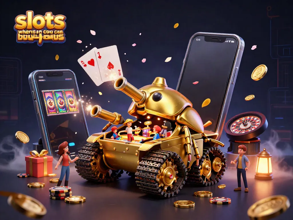 Engage with slots where you can buy bonus through an animated scene depicting a vibrant casino within a golden beetle tank.