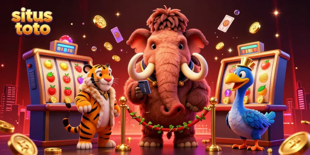 Mengakses situs toto dengan momen jackpot penuh warna di kasino.