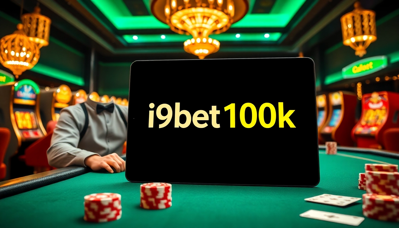 Engage in thrilling gaming at i9bet 100k with elite casino tables and vibrant slot machines.