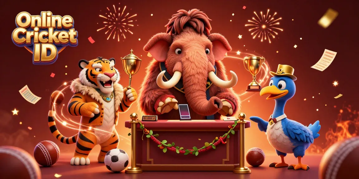Engage with Online Cricket ID through premium betting scenes featuring dynamic casino characters and vibrant elements.