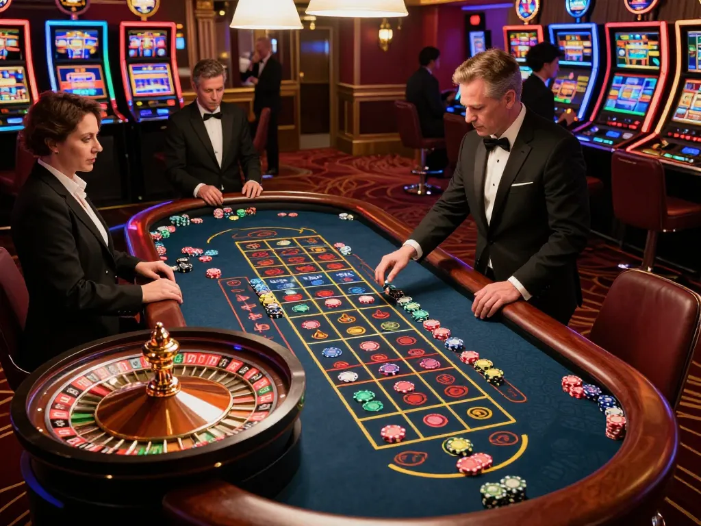 Experience the thrill of winning on the trang chủ 5679 roulette table with eager players betting.