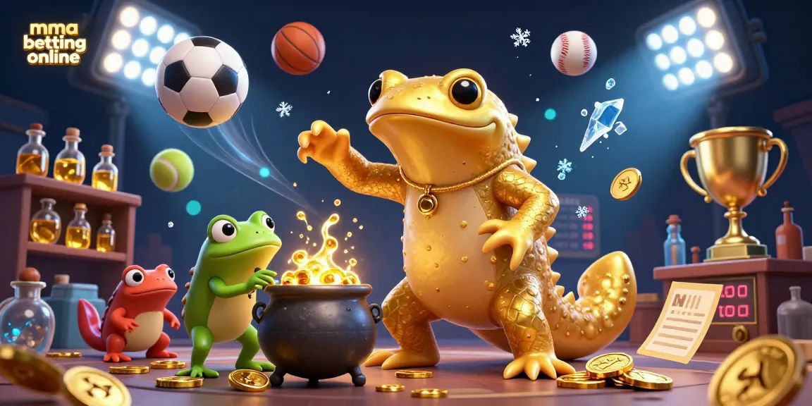 Engage in mma betting online with a captivating digital scene featuring action and sports elements.