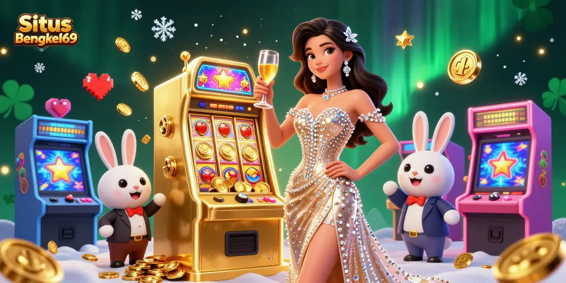Experience vibrant gameplay at Situs Bengkel69 with a stunning jackpot scene filled with exciting elements.
