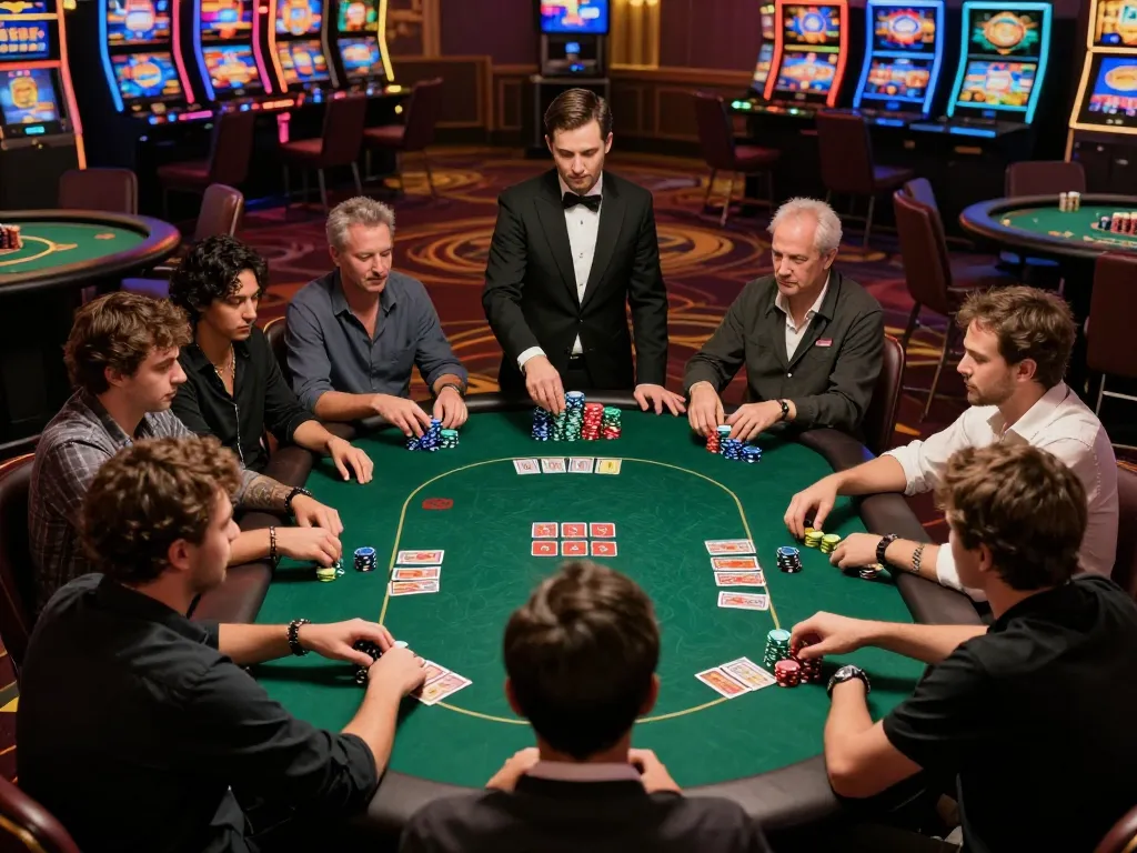 Engaging gameplay at bdtk66 online poker table with players strategizing their next move