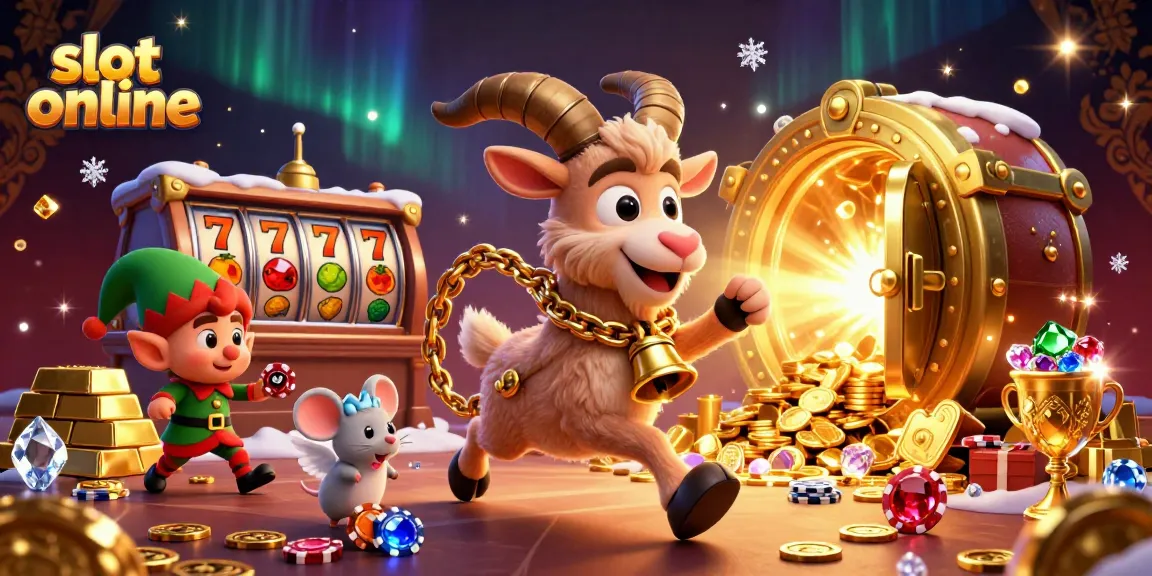 Spin the reels at this slot online casino with festive characters creating a lively scene.