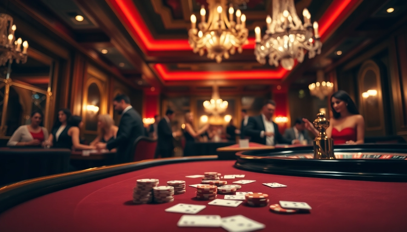 Experience the thrill of Nova88 withdrawal Malaysia at a luxurious casino gaming table with cards and chips.