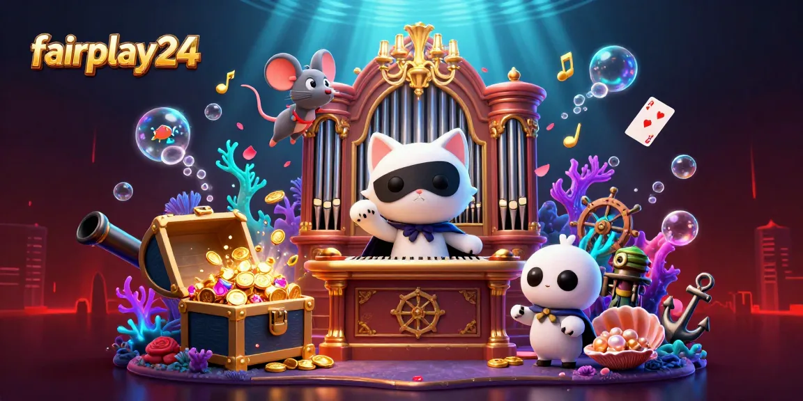 Experience fairplay24 gaming excitement with lively 3D characters and dynamic casino elements.