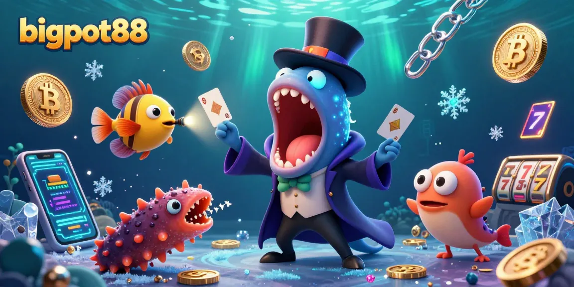 Experience thrilling magic tricks at bigpot88 with an enchanting underwater casino scene.