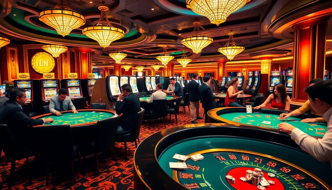 Players engaging in thrilling games at a so do casino, showcasing vibrant tables and winning moments.