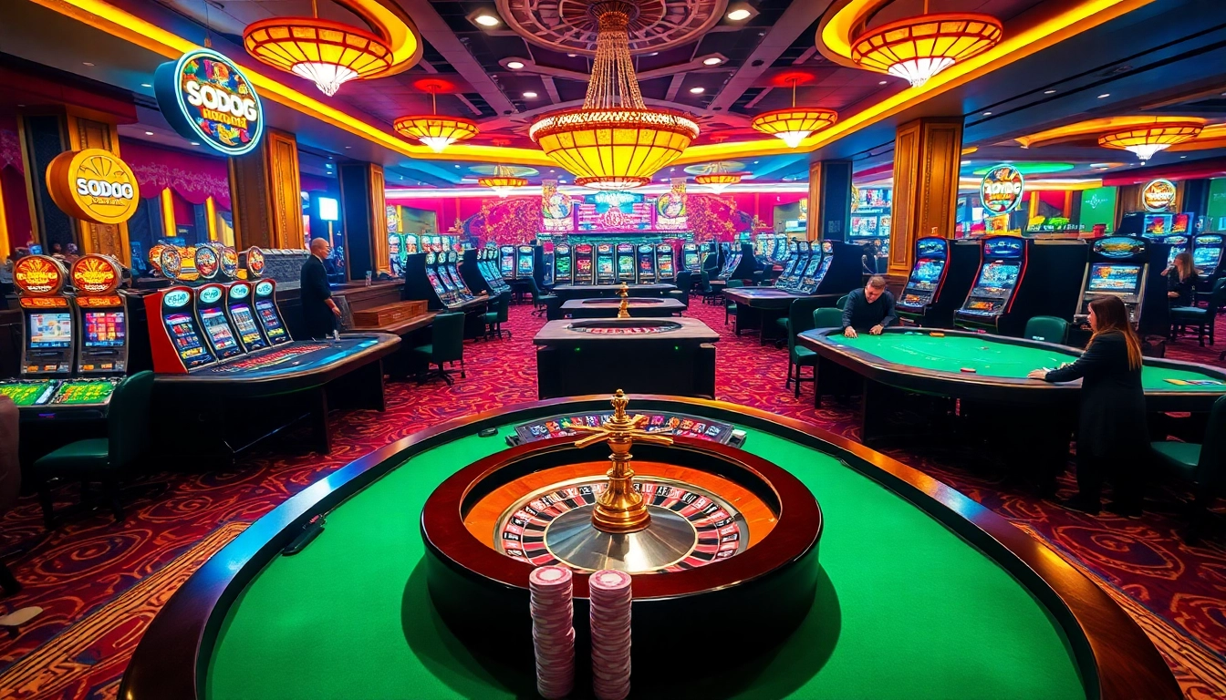 SODO66 invites players to a vibrant casino experience full of excited gamers and dynamic tables.