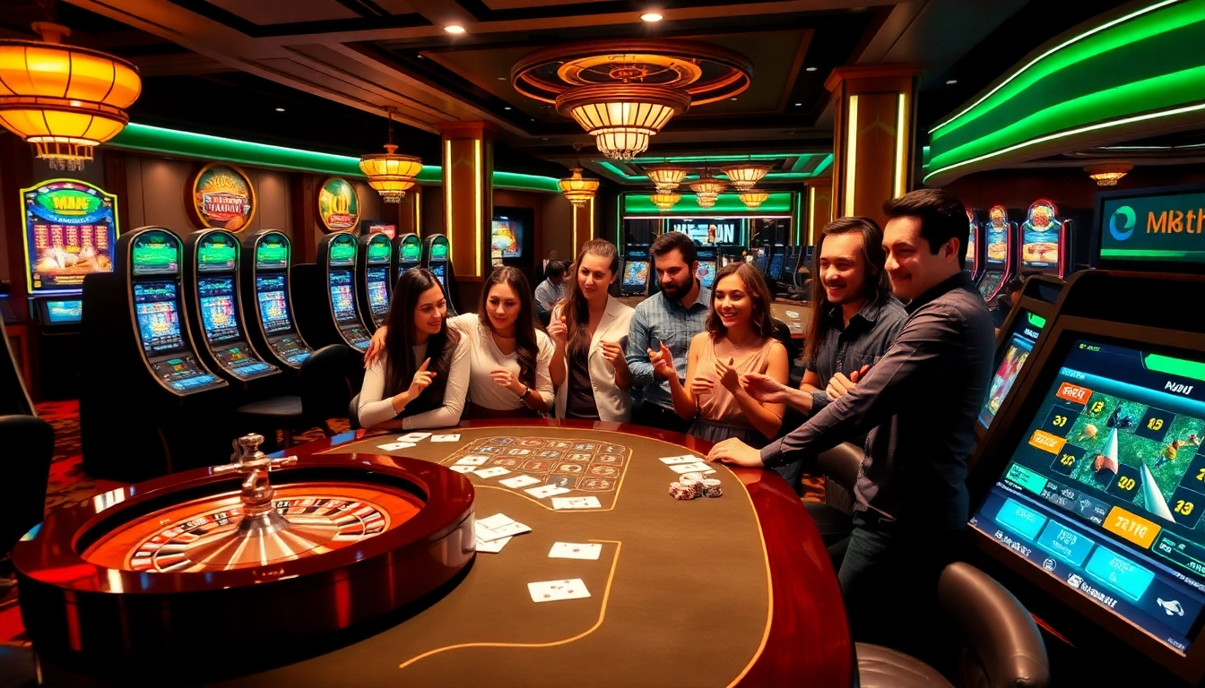 Experience thrilling gameplay on mk8th.net with live poker and roulette action in a luxurious casino setting.