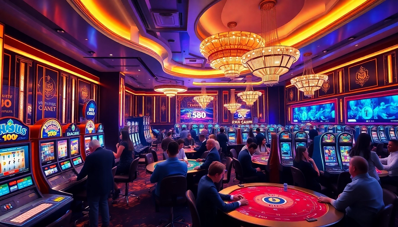 Online casino gaming experience at 66club featuring vibrant lights and engaging gameplay.