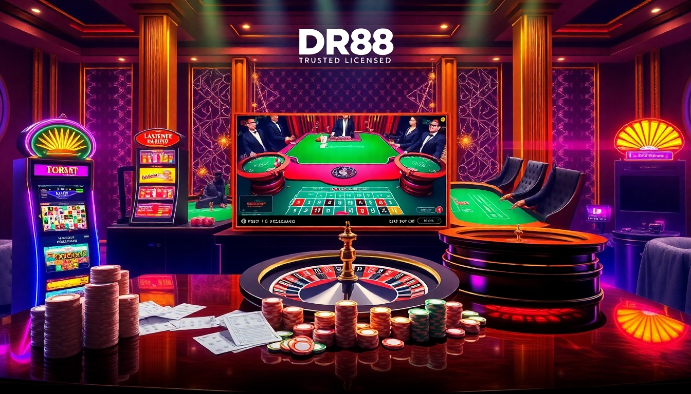 Engaging traders leveraging Link nhà cái DR88 with live casino tables and vibrant slot games