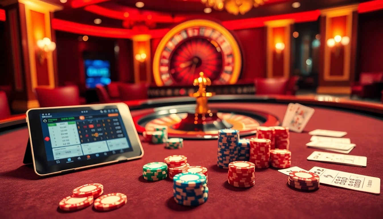 Players engaged in thrilling games at nhà cái XX88 casino, showcasing excitement and luxury.