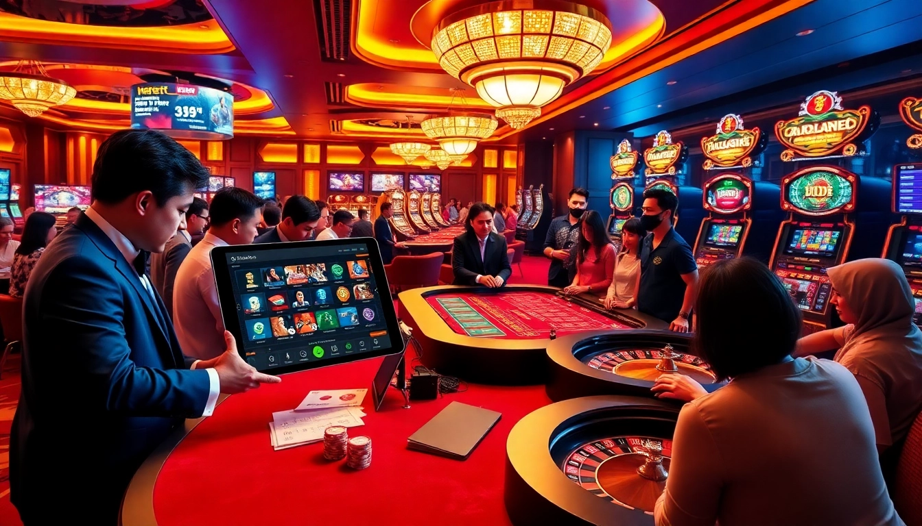 Players enjoying thrilling games at i9bet's immersive online casino environment.