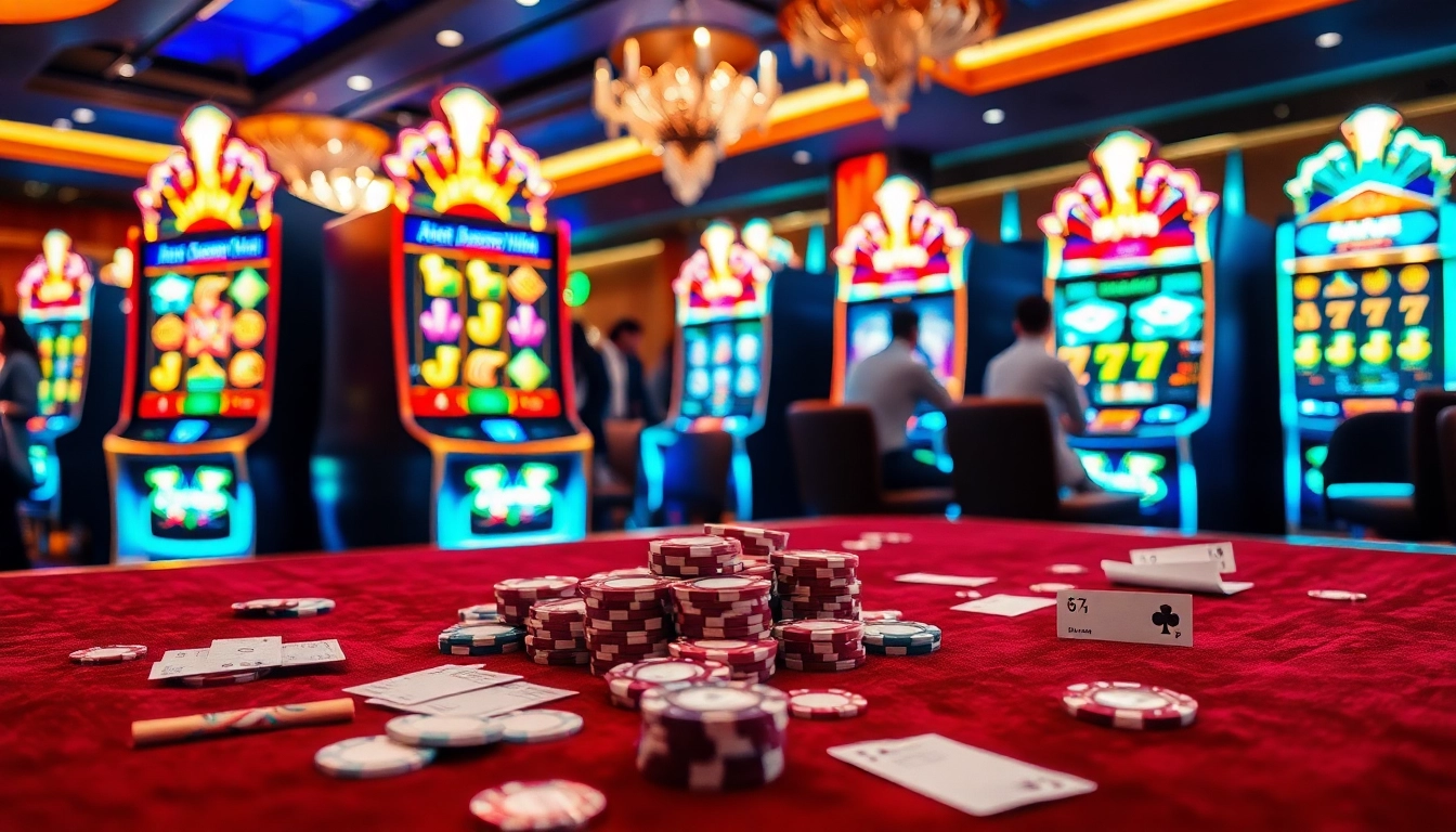 Exciting Slot Maxwin gaming experience with colorful reels and players engaging.