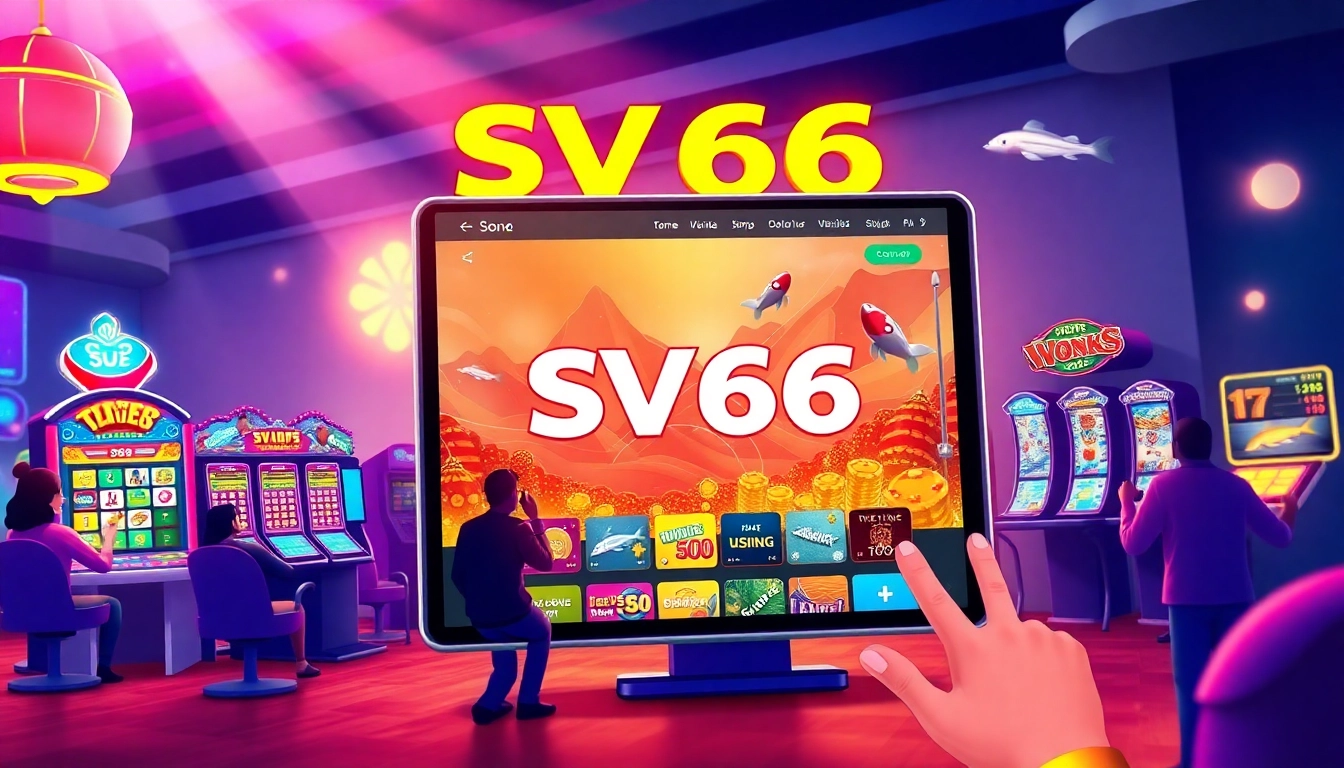 SV66 online gaming platform with vibrant casino games and engaging user interface.